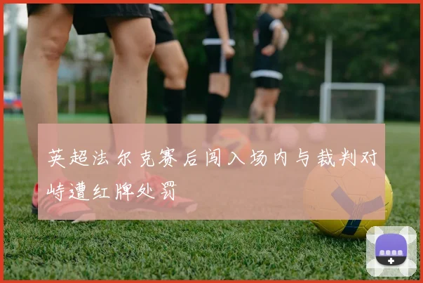 英超法尔克赛后闯入场内与裁判对峙遭红牌处罚